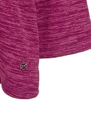 Vorschaubild 2 von Damen Fleecejacke Gr. 50/52 Pink Meliert Reißverschluss