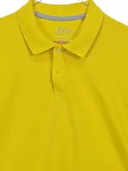 Vorschaubild 4 von Poloshirt Herren Gelb Gr. L Kurzarm Baumwolle Casual
