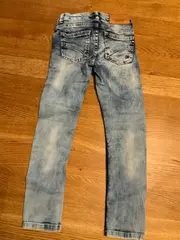 Vorschaubild 3 von Destroyed Jeans Kinder Baumwolle Blau Gr. 116 Used Look