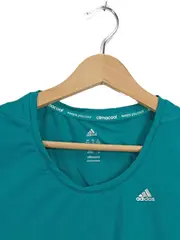 Vorschaubild 3 von Climacool Damen Sport Shirt Gr. XS/32 Türkis 3-Streifen