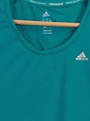 Vorschaubild 4 von Climacool Damen Sport Shirt Gr. XS/32 Türkis 3-Streifen