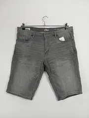 Vorschaubild 2 von Herren Jeans Shorts W34 Grau Casual Bermuda Kurze Hose