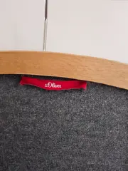 Vorschaubild 2 von Damen Strickjacke Cardigan Langarm Rippstrick Grau Gr. 40 L