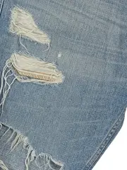 Vorschaubild 2 von Herren Jeans Shorts W32 Blau Destroyed Denim Distressed