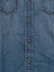 Vorschaubild 4 von Herren Jeanshemd Western-Style Denim Hemd Gr. S Blau Baumwolle