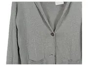 Vorschaubild 3 von Strickjacke Damen Grau Meliert Gr. 42/XL Langarm Casual Viskose