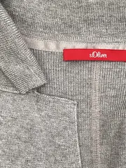 Vorschaubild 6 von Strickjacke Damen Grau Meliert Gr. 42/XL Langarm Casual Viskose