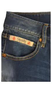 Vorschaubild 4 von Damen Jeans Slim Fit W25 L28 Blau Stretch Denim Hose