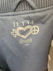 Vorschaubild 2 von Bomberjacke Mädchen Gr. 152 Blau Blumenstickerei by Staccato