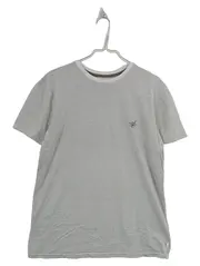 Vorschaubild 1 von Herren T-Shirt Gestreift Gr. 36/S Regular Fit Grau Weiß