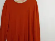 Vorschaubild 4 von Herren Pullover Basic Baumwolle Langarm Rundhals Orange M