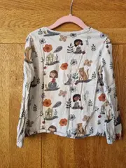 Vorschaubild 4 von Langarmshirt Mädchen Gr. 110 Tiermotive Natur Beige Baumwolle
