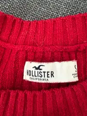 Vorschaubild 6 von Damen Pullover Strickpullover Gr. 36/S Rot Rippstrick Cropped Baumwollmix