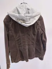 Vorschaubild 2 von EDC by Damen Cordjacke Braun Kapuze Cord Jacke Gr. L 40