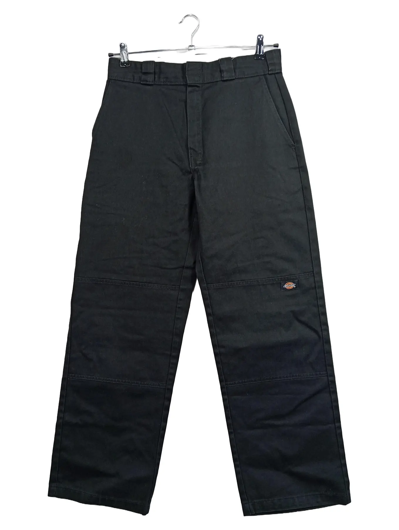 DICKIES Loose Fit Double Knee Arbeitshose Herren Workwear Schwarz W32