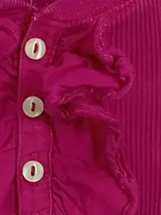 Vorschaubild 4 von Langarmshirt Mädchen Gr. 92 (2T) Pink Rüschen Baumwolle Rippstrick