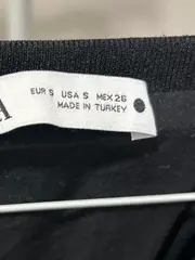 Vorschaubild 7 von Damen Bluse Gr. 36/S Schwarz Casual Langarm Baumwolle