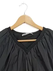 Vorschaubild 5 von Damen Bluse Gr. 36/S Schwarz Casual Langarm Baumwolle