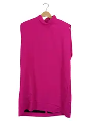 Vorschaubild 1 von Damen Bluse Ärmellos Stehkragen Pink Gr. XL 42