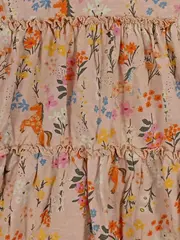 Vorschaubild 3 von Mädchen Tunikakleid Blumenmuster Rüschen Rosa Gr. 110
