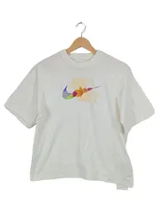Vorschaubild 1 von Air T-Shirt Damen Gr. S weiß Blumen Logo Loose Fit Baumwolle