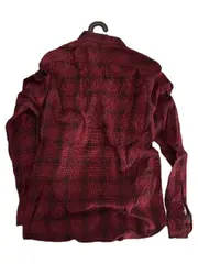 Vorschaubild 5 von Herren Karohemd Langarm Gr. M Rot Blau Soft Cotton Shaped Fit