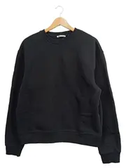 Vorschaubild 1 von Herren Sweatshirt Pullover Basic Rippstrick Baumwolle Schwarz Gr. M