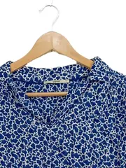 Vorschaubild 2 von Damen Bluse Langarm Blau Abstrakt Einheitsgröße