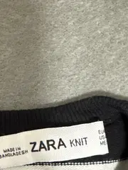 Vorschaubild 5 von Knit Damen Strickpullover Kurzarm Gestreift Gr. M Blau Weiß Gelb