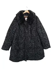 Vorschaubild 6 von Damen Steppjacke Gr. 54/3XL Schwarz Pelzkragen Floral