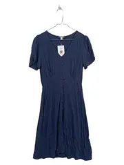 Vorschaubild 1 von Blusenkleid Damen Gr. 34/XS Dunkelblau Viskose