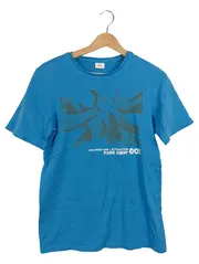 Vorschaubild 1 von Herren T-Shirt Blau XL Print Casual Baumwolle