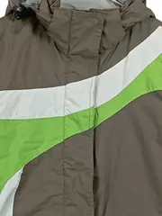 Vorschaubild 3 von Skijacke Kinder Mädchen Gr. 152 Grau Grün Kapuze Winterjacke