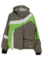 Vorschaubild 1 von Skijacke Kinder Mädchen Gr. 152 Grau Grün Kapuze Winterjacke