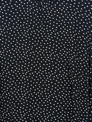 Vorschaubild 3 von Damen Bluse Gr. 38 Schwarz Punkte Langarm Viskose
