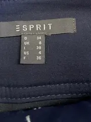 Vorschaubild 7 von Damen Rock Minirock Gr. 34 XS Blau Casual Knöpfe Taschen A-Linie