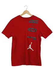 Vorschaubild 1 von Jordan T-Shirt Herren Rot Gr. M Logo Print Sportlich Freizeit Baumwolle
