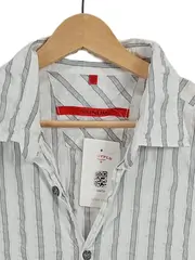 Vorschaubild 2 von Signum Herren Freizeithemd Kurzarm Gestreift Weiß Grau Gr. XL