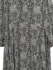 Vorschaubild 4 von Damen Kleid Leopardenmuster Viskose Gr. M/38 Schwarz Weiß