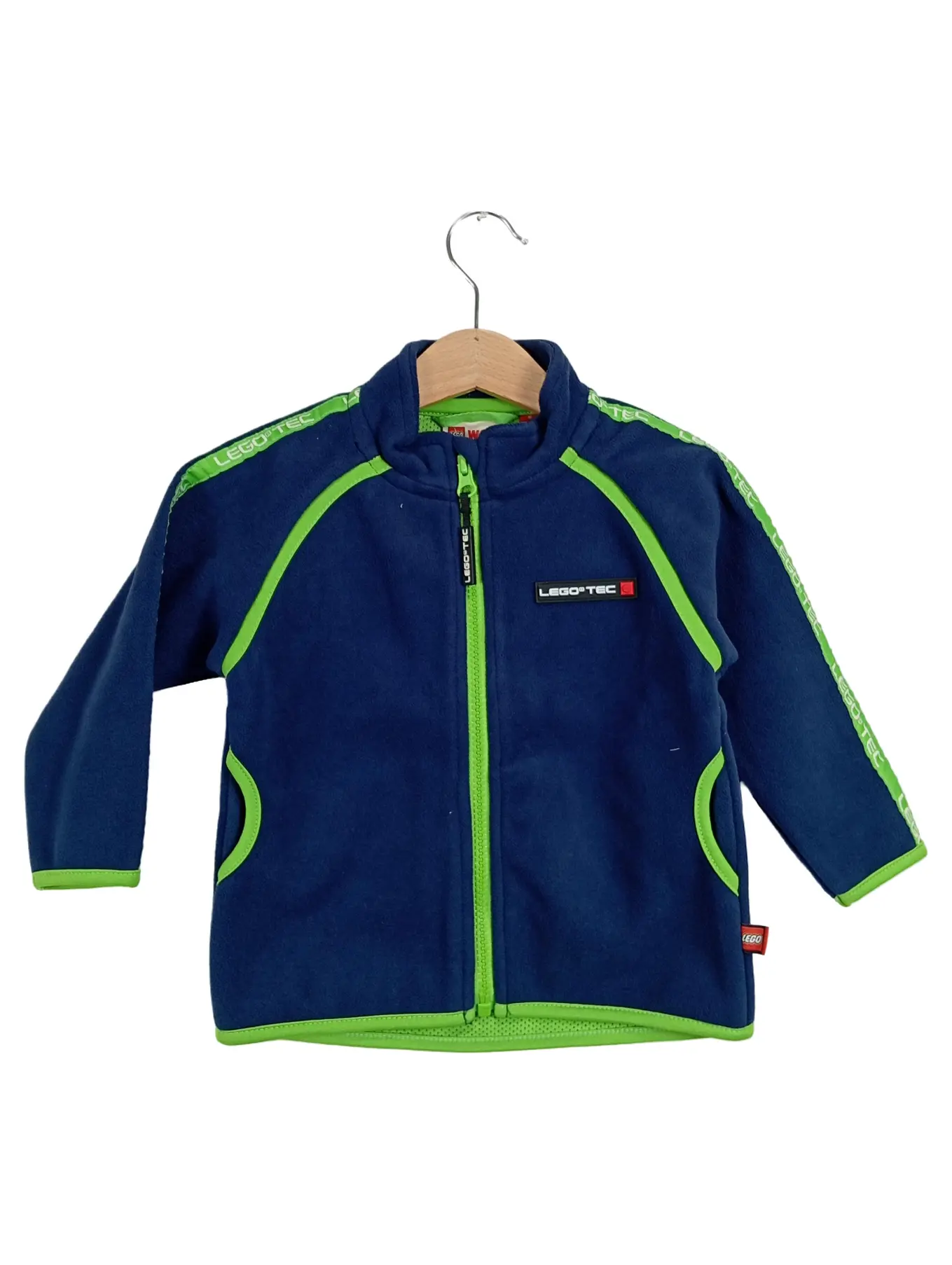 LEGO TEC Fleecejacke Kinder Jacke Gr. 80 Blau Grün Sportlich Übergang