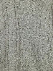 Vorschaubild 3 von Canda Damen Pullover Rollkragen Zopfstrickmuster Grau Gr. S