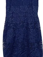Vorschaubild 3 von Damen Spitzenkleid Etuikleid Dunkelblau Elegant Gr. S NEU
