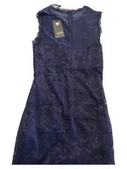 Vorschaubild 5 von Damen Spitzenkleid Etuikleid Dunkelblau Elegant Gr. S NEU