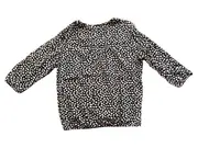 Vorschaubild 3 von Damen Pullover 3/4 Arm Geometrisch Blau Viskose Gr. 40 L