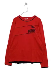 Vorschaubild 1 von Langarmshirt Herren XL Rot Logo-Print Baumwolle Sportlich