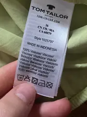 Vorschaubild 3 von Damen Bluse Top Gr. 38 M Grün Viskose Ärmellos Casual