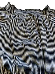 Vorschaubild 3 von Kinder Top Gr. 152 Kurzarm Crop Gestreift Mehrfarbig Baumwolle