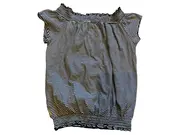 Vorschaubild 1 von Kinder Top Gr. 152 Kurzarm Crop Gestreift Mehrfarbig Baumwolle