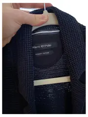 Vorschaubild 4 von Herren Strickjacke Cardigan Gr. 38/M Blau Baumwolle