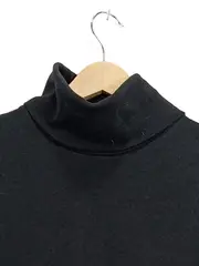 Vorschaubild 2 von Damen Rollkragen Pullover Gr. 36;S Schwarz Basic Shirt Halbarm Stehkragen